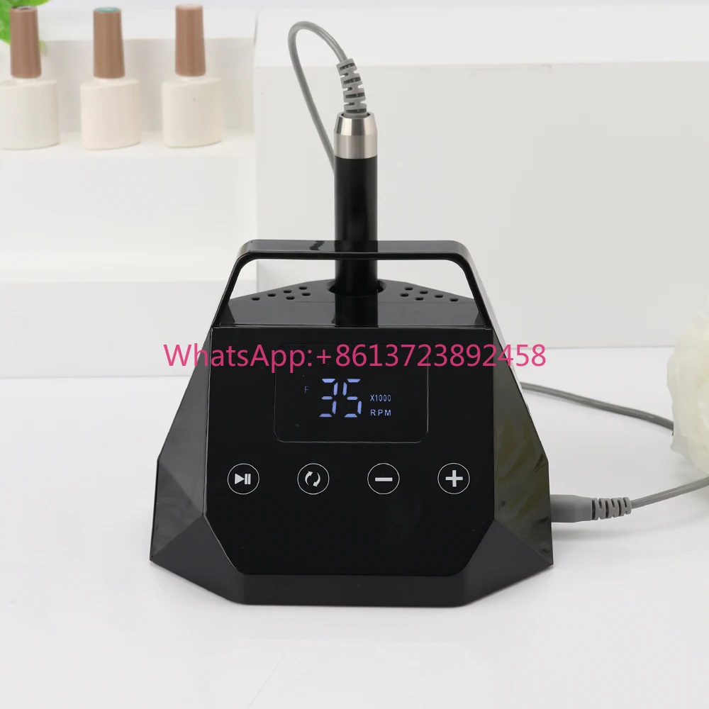 

MisBeauty High Torque 35,000 RPM Powerful Good Quality DIY Logo Nail Drill Machine with Smart Play or Pause Controlling Button