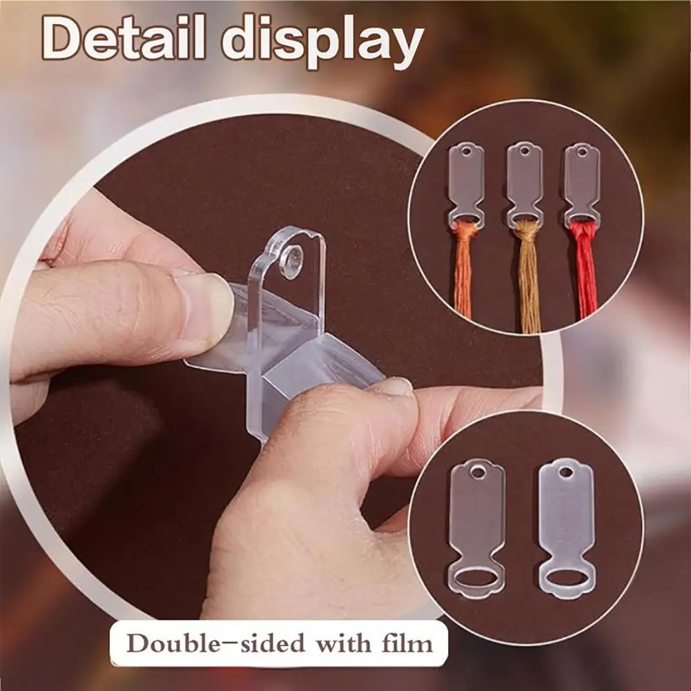 Embroidery Thread Bobbin Transparent Thread Bobbins 11pcs Transparent Embroidery Floss Bobbin Set Heart-shaped Thread Organizer