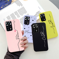 Custom Name Silicone Phone Funda for Xiaomi Redmi Note 11 Global Personalise love Case for Xiaomi Redmi Note 11 Pro 5G Note 11S