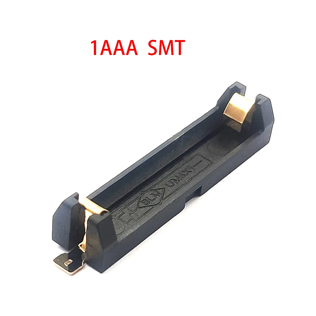 5Pcs 1 AAA Battery Holder AAA SMT SMD Battery Case AAA Battery Box 1 Slot AAA Lithium Battery Spring Box DIY 1.5V