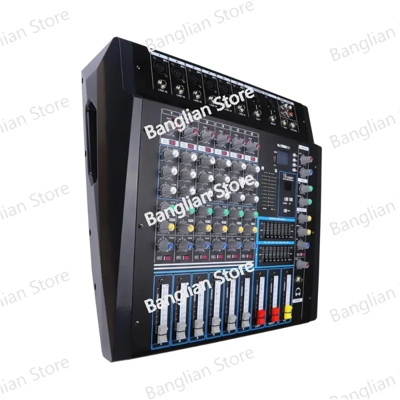 Power Mixer USB Console Build-in Power Amplifier 6 Channel Audio Mixer