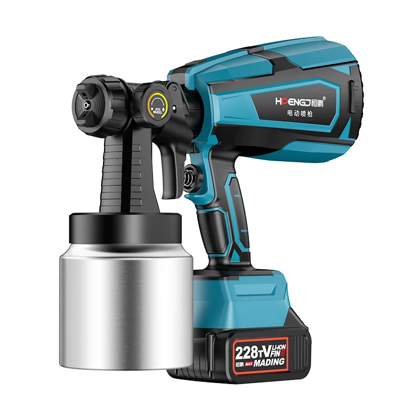 

Cross-border electric gun lithium battery small rechargeable householdartifact latex paint spray gun paint sprayer