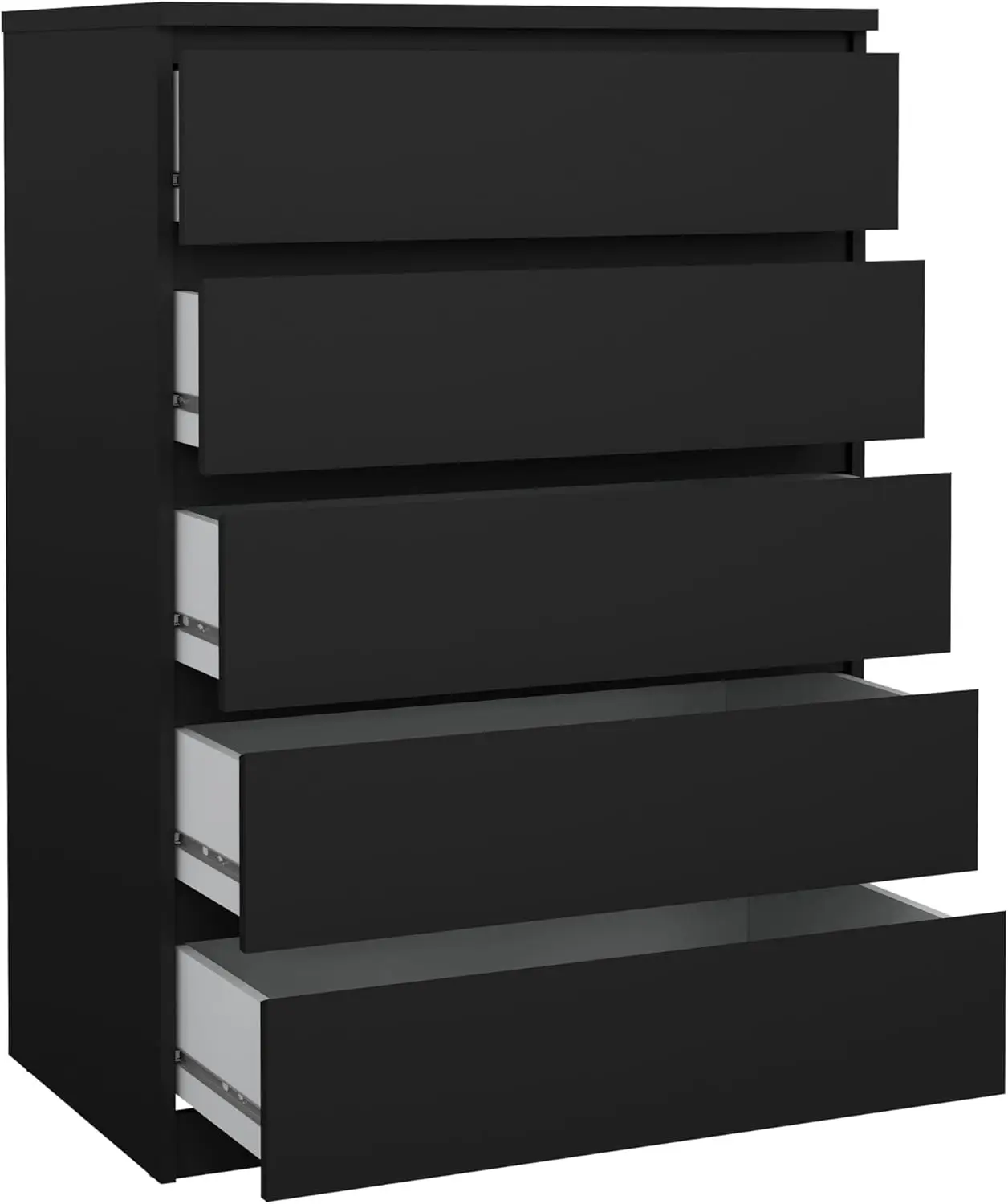 5 Drawer Chest, Black Matte