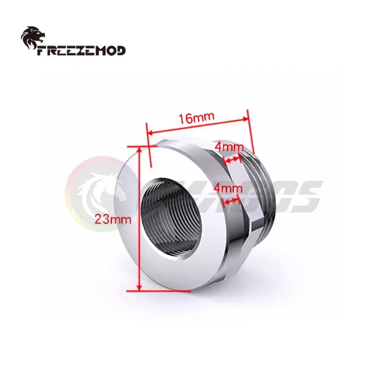 FREEZEMOD Water Injection Fitting Hose Joint Hex Nut Locking Ring Pass-Through Connect Hole, 3 Colors HCBJT-V2