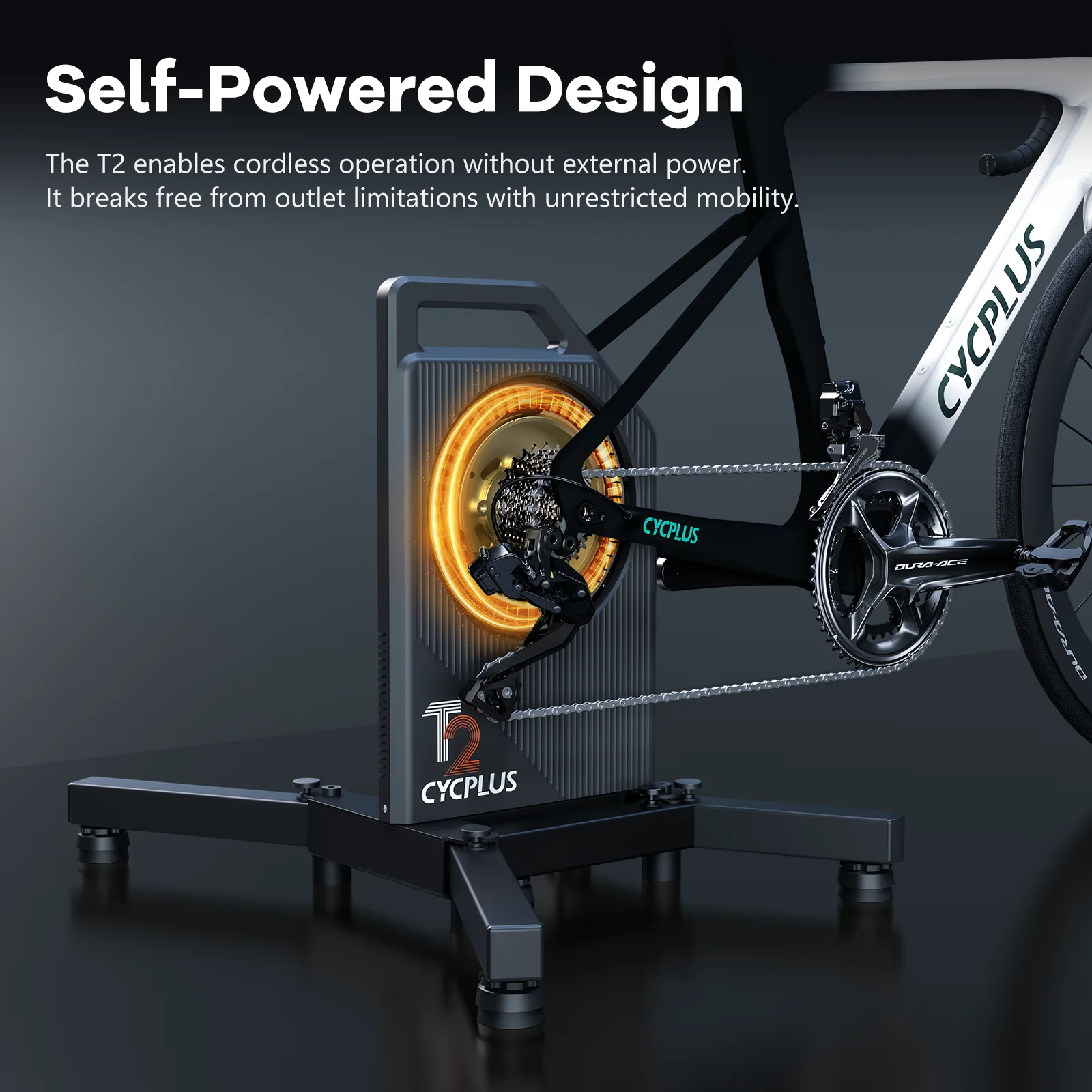 2025 NEW] CYCPLUS T2 Cycling Smart Home Trainer Exercise Bike