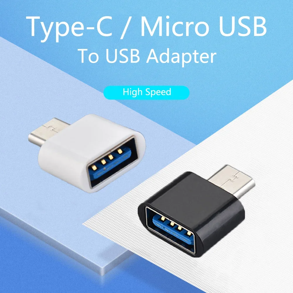 Adattatore USB tipo C Convertitore Mini OTG da micro USB a USB per telefoni Android Tablet Tipo-C Connettore da micro-USB a USB 2.0