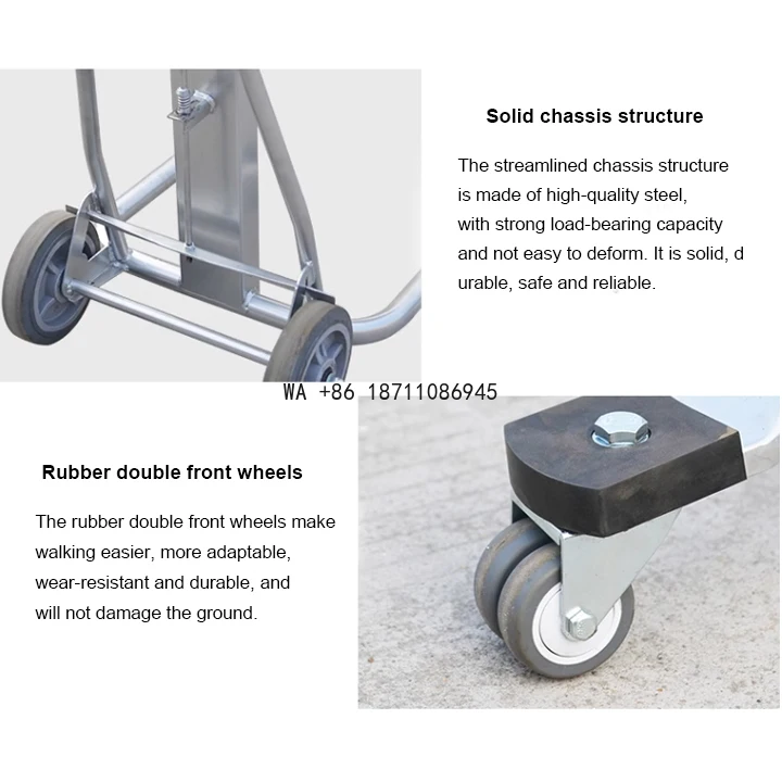 

Forklift Hand Cart Hand Cranked Stacker Portable Loading and Unloading Vehicle Mini