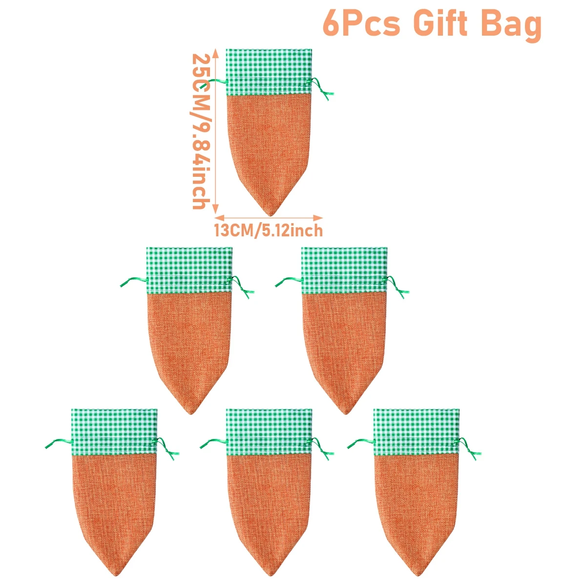 שקיות בד בצורת גזר