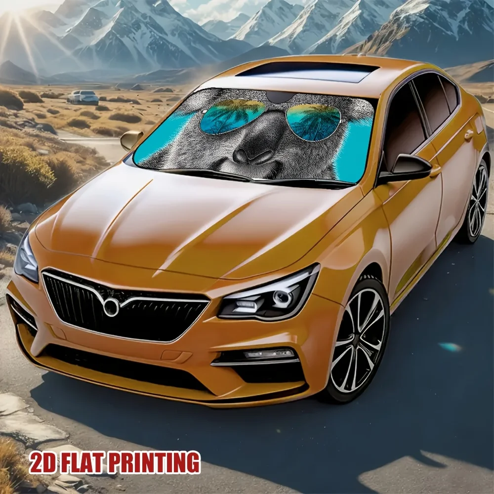 قطعة واحدة من واقي الشمس من شعيرات القطط للسيارات، يكتل ضوء الشمس بسرعة، مما يضمن درجة حرارة ممتعة داخل السيارة، مثالية لـ C