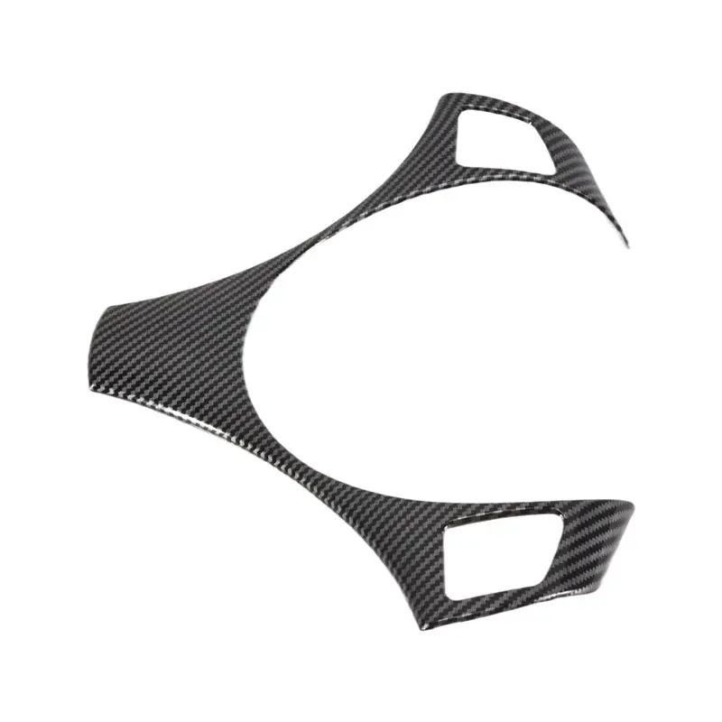 A01K-For BMW E90 3 Series E90 E92 320I 330I 325I 2005-2012 Car Steering Wheel Decoration Trim Accessories, ABS Carbon Fiber