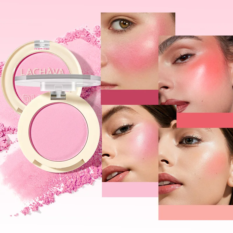 Paleta różu do twarzy Nude Matte Blush Pink Orange Tint Makeup Blush Paleta Długotrwały Rozświetlający Twarz Koreański Czysty Sexy Nowy Puder do Róży