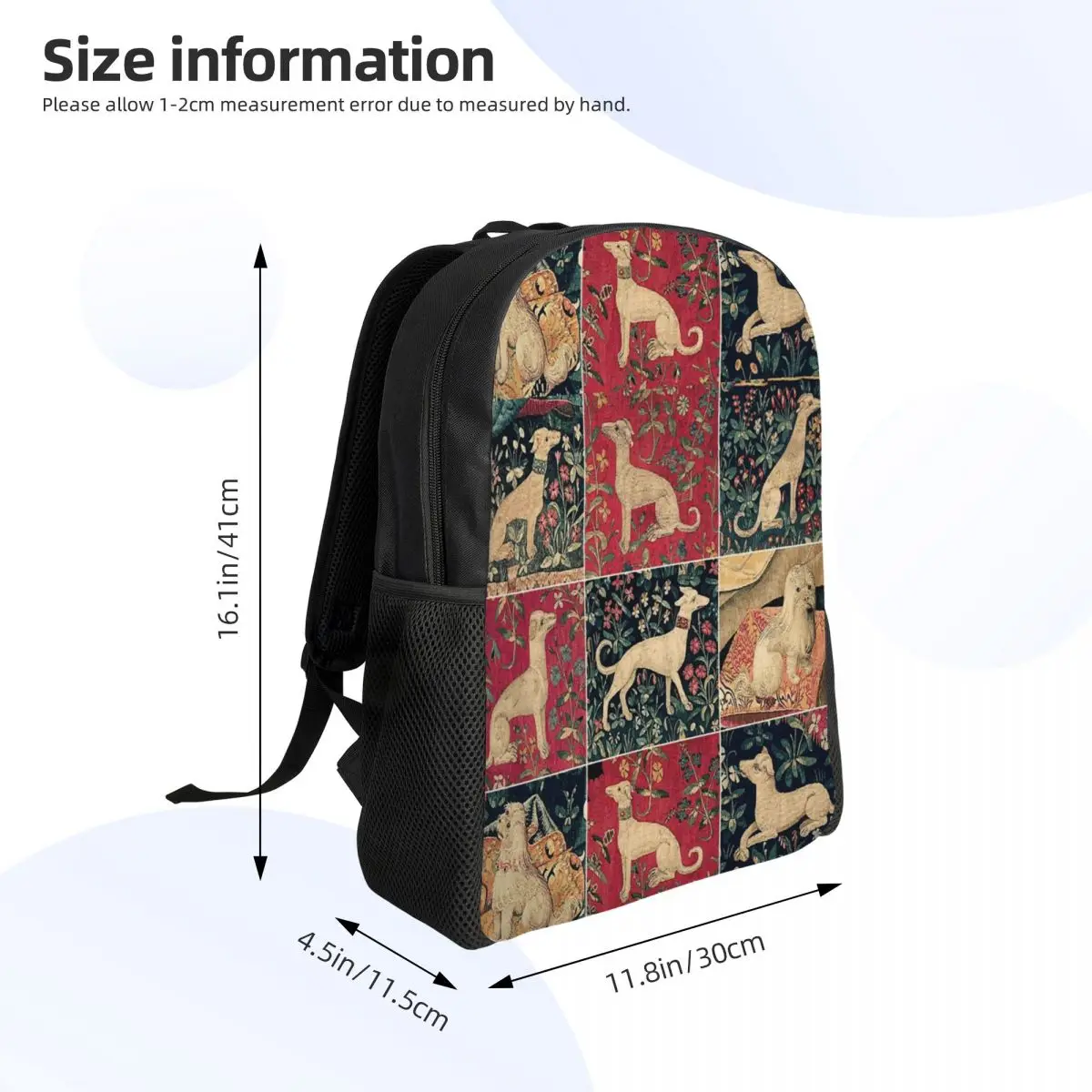 Mittelalter liche Windhund Reise rucksack Frauen Männer Schule Laptop Bücher tasche Whippet Hund Hund College Student Daypack Taschen