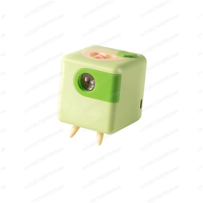 Projection Bluetooth Speaker Cute Cube LED Ambient Night Light With Replaceable Film Slides