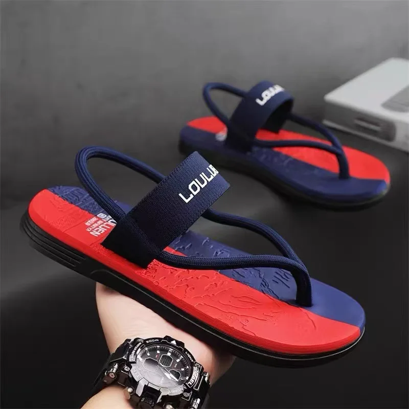 New Beach Sandals For Men Wear Pinch Slippers Outdoor Sandals and Slippers