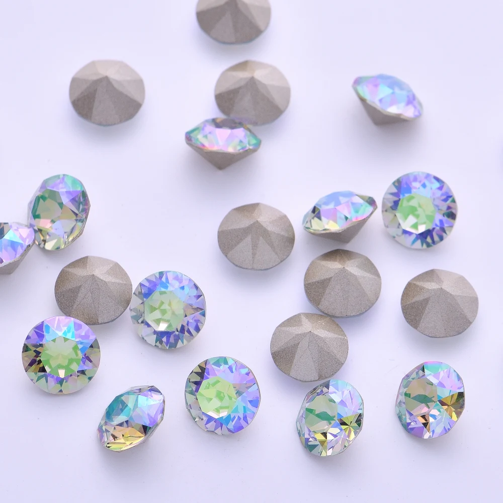 Original Crystals from Austria 1088 XIRIUS Chaton Pointed Back Foiled Rhinestone Strass for Nail Art Jewelry Making Accessories