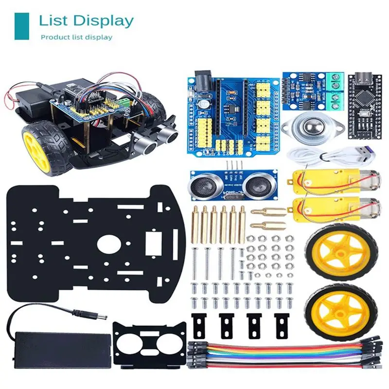 L77A Car Robot Programming Kit DIY Electronic Kit Car Robot Kit Programming Learning Programming Kit