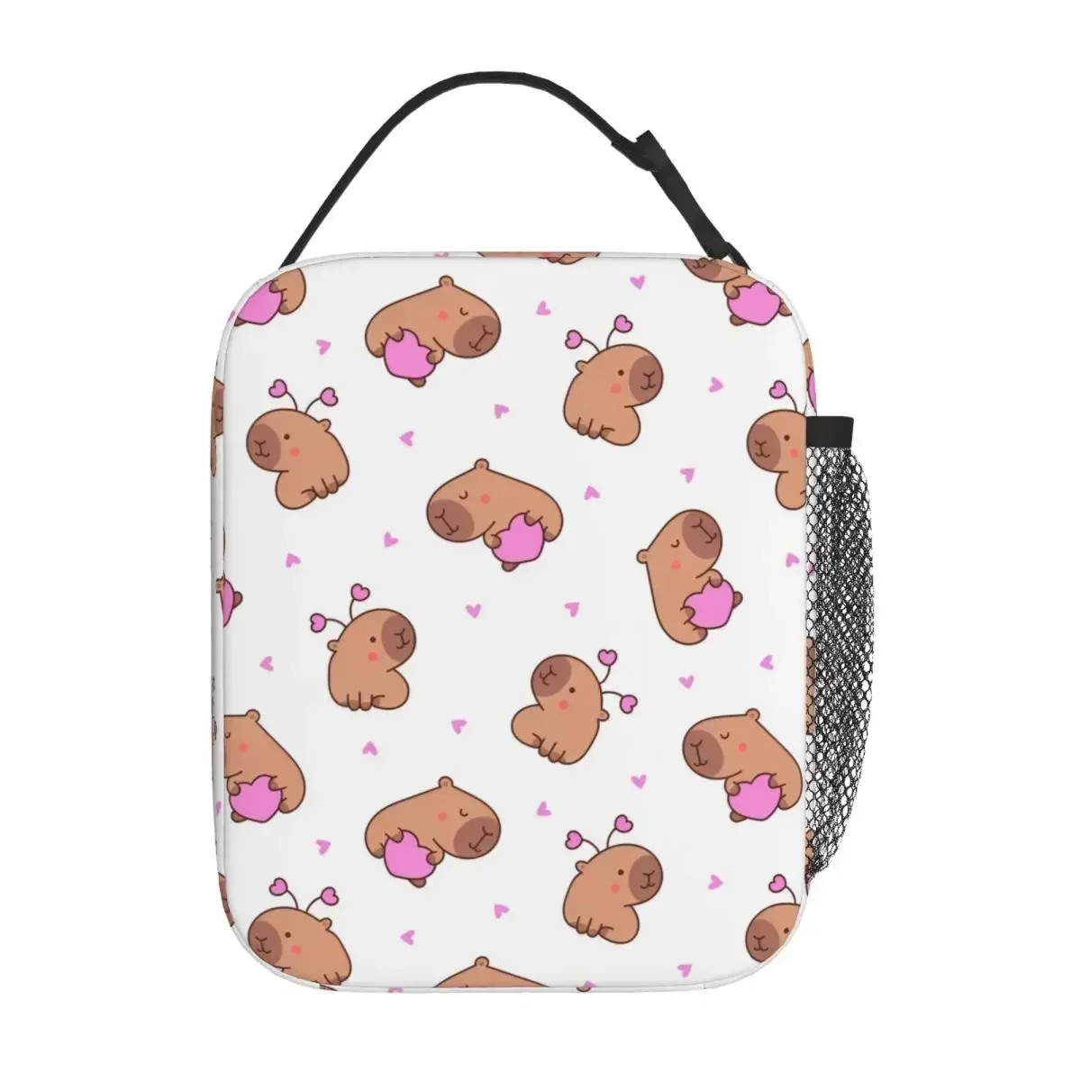 Cute Capibara Capybara Insulated Lunch Bag Portable Meal Container Thermal Bag Tote Lunch Box Beach Travel Men Women