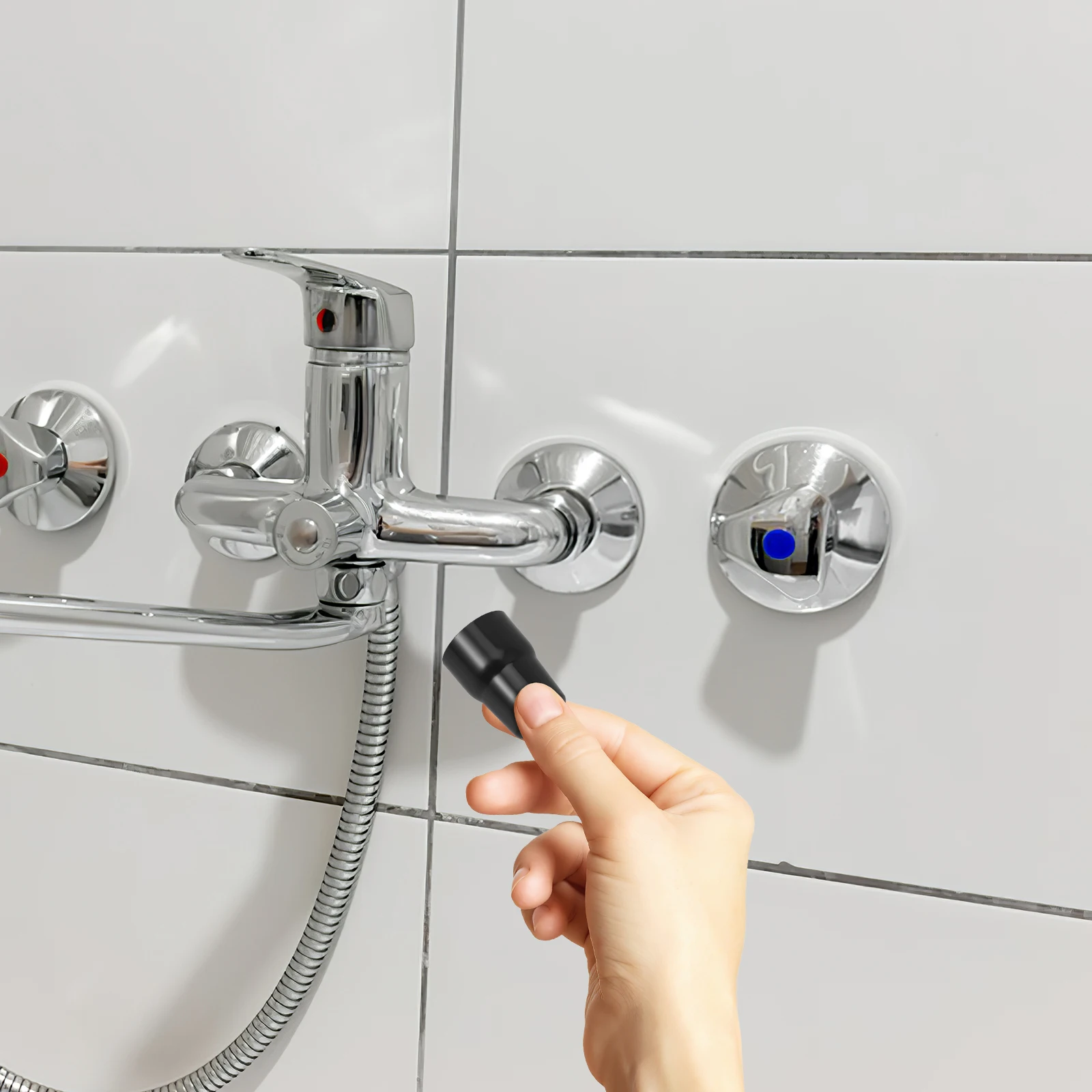 

2pcs Shower Head Hole Cover PVC Pipe Wall Plate Valve Trim Ring Faucet Water Heater Flange Decorative Cap Dust Protection