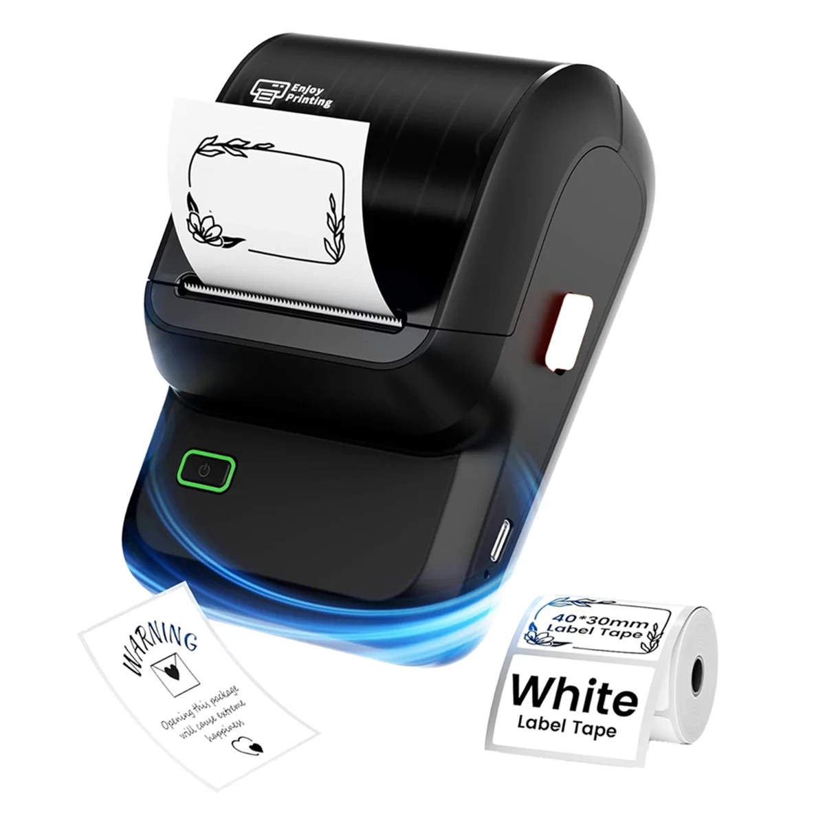 ABFW Label Maker,Bluetooth Label Maker Compatible with Mobile Phones and Computers,Inkless Portable Label Maker for Address A