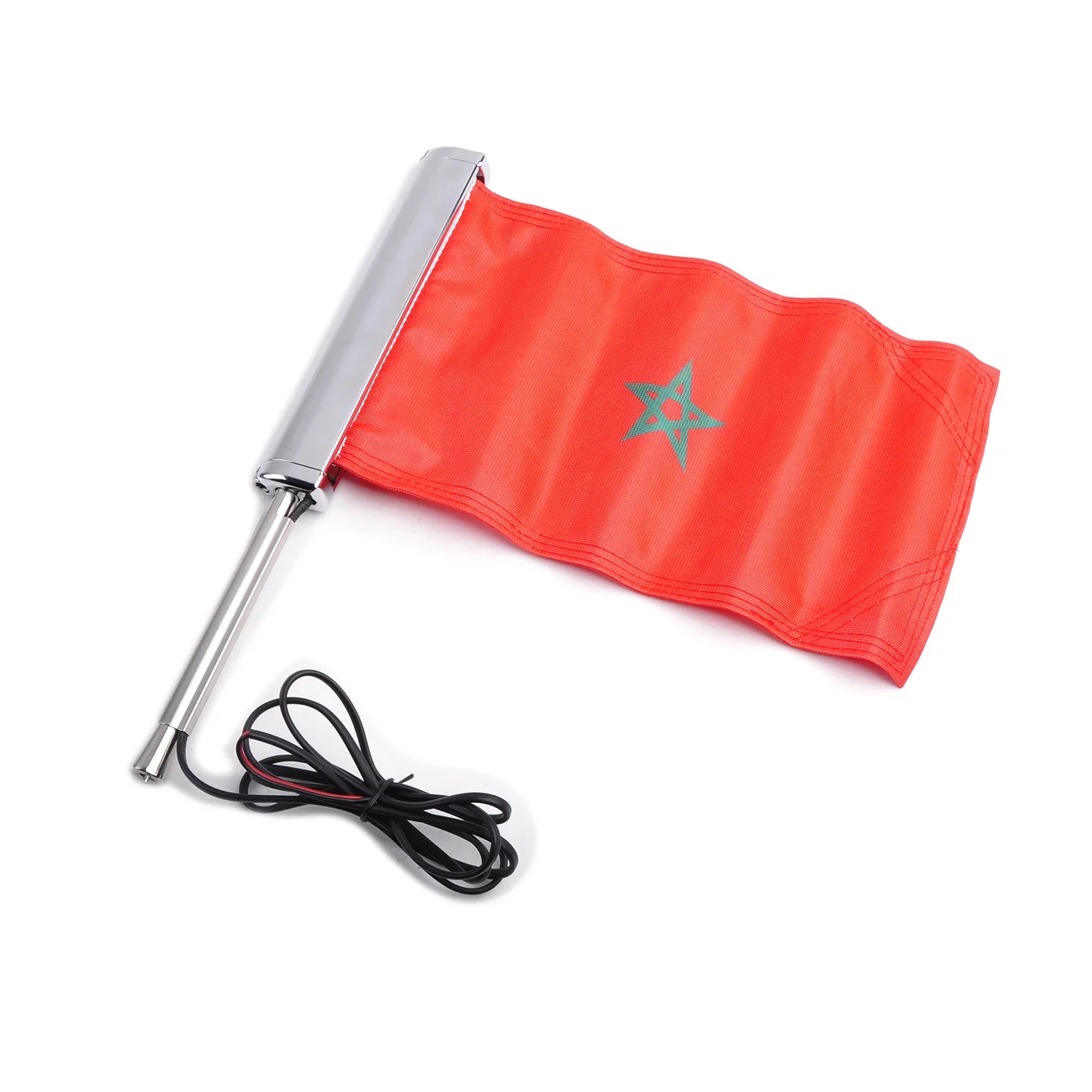 Rear Side Flag Pole Mount Motorcycle Luggage Rack Flag Shelf With Base Adjustable For Honda Gold wing LED Flagpole Group Panical