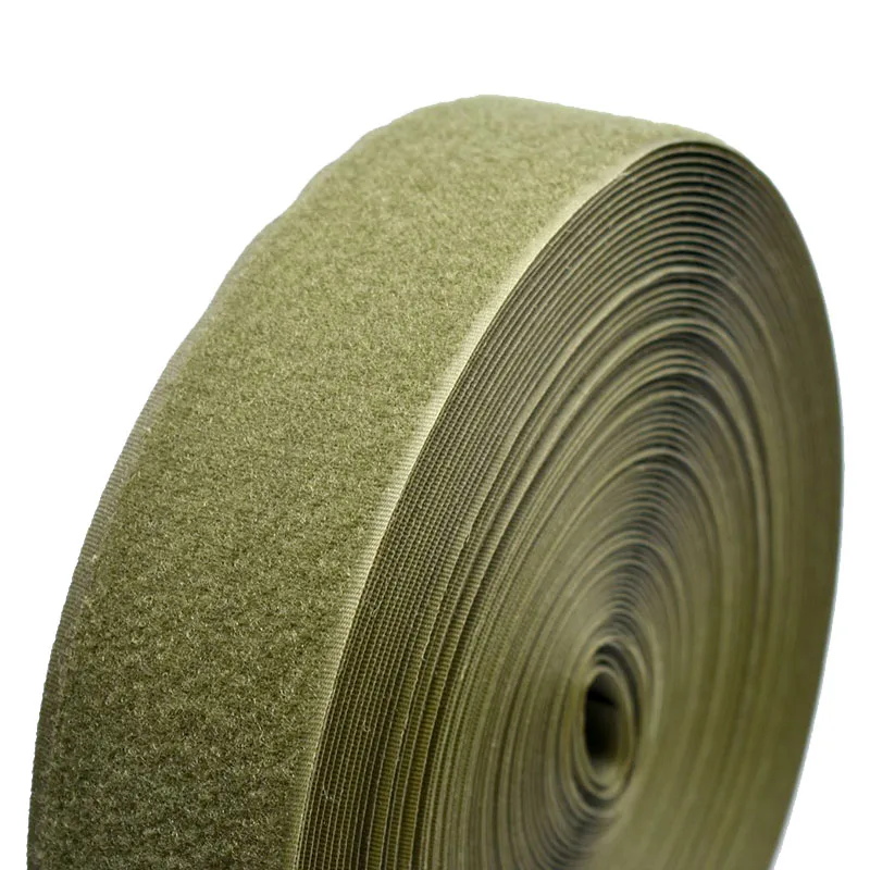 5cm Width Army Green/ Red/ Blue Hook and Loop Fastener Tape Sewing Bag Shoes Clothes DIY Magic Tape Sewing Accessories