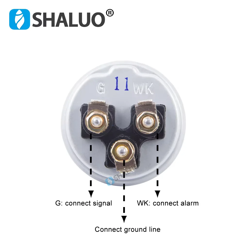 Good Three Head Oil Pressure Sensor 1/8NPT 0 to 10 Bars Diesel Generator Part Stainless Crew Alarm Pressure Sensor Plug 10mm