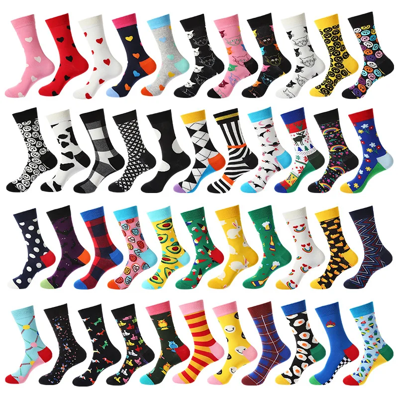 

Sock Leisure Athletic Sports Crew Dress 5Pcs Women Socks Autumn Winter Men Long Men Personalized Flowing Cotton B8W41