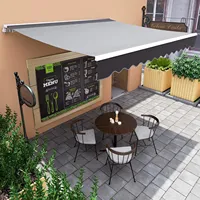 MVPower Awning Sun Protection Articulated Arm Awning Hand Crank Crank Anti-UV Waterproof Manual Awning