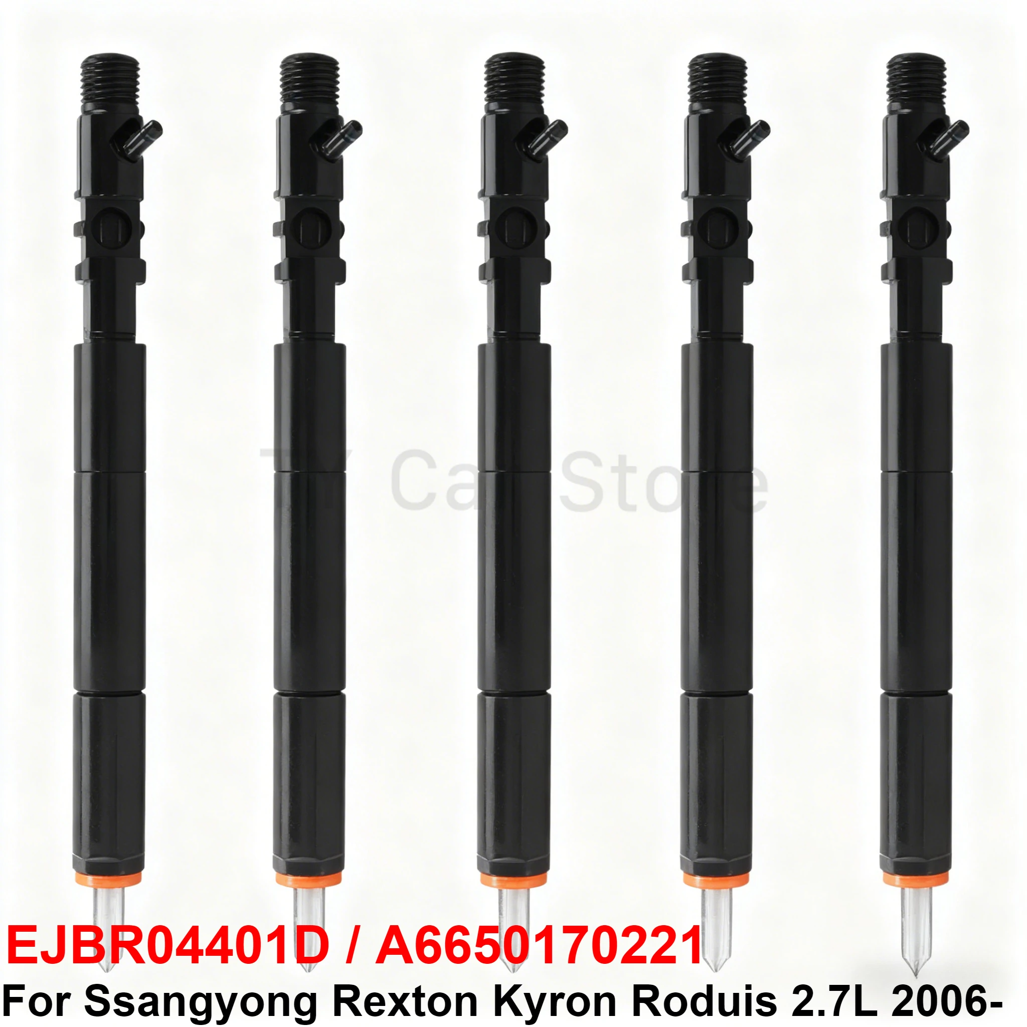 5PCS New Fuel Injector A6650170221 EJBR04401D For Ssangyong Rexton Kyron Roduis 2.7L Euro4 2006-On D27DT Diesel