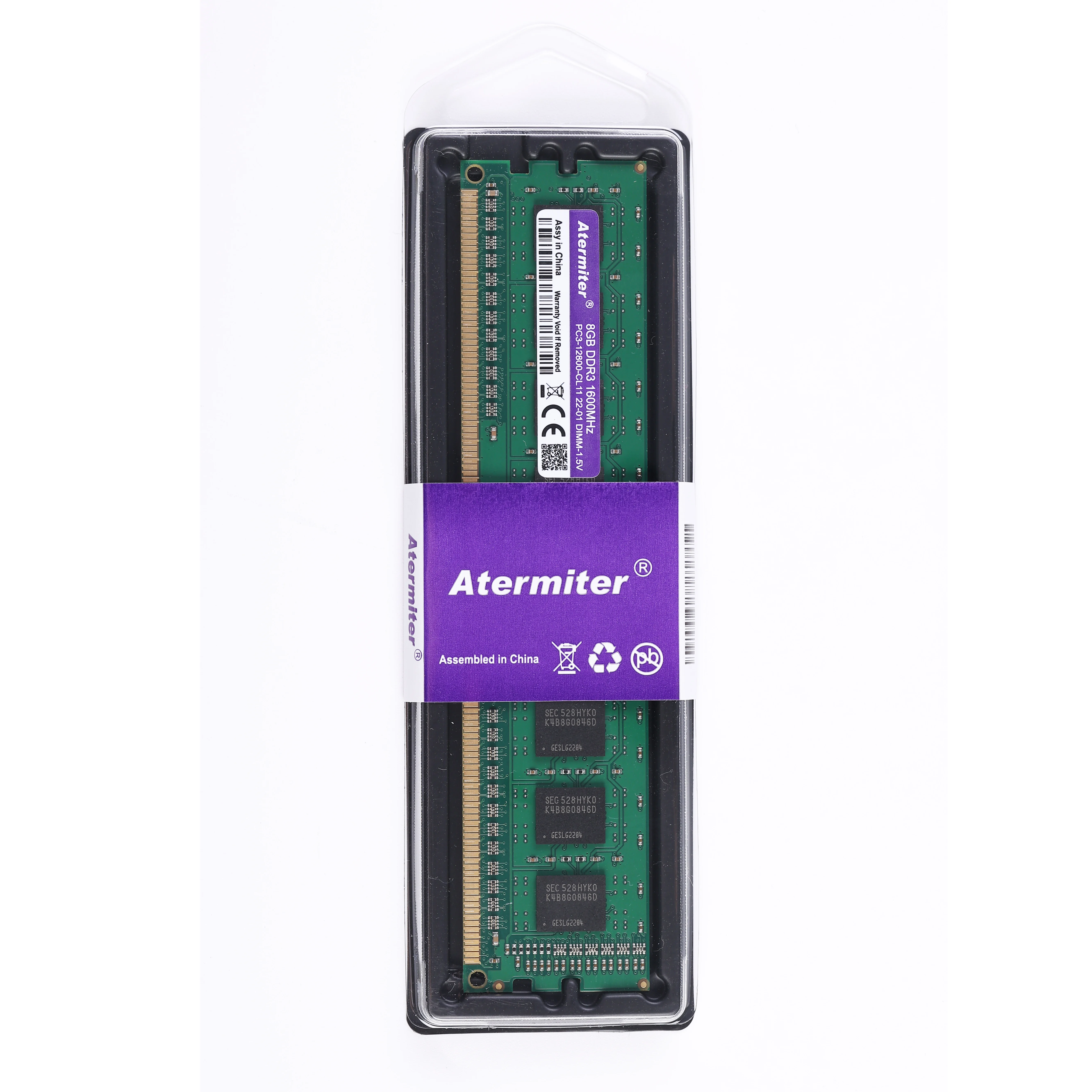 Atermiter 8 ГБ DDR3 DDR4 PC3 PC4 1600 МГц 1866 МГц 1333 МГц ОЗУ Настольный ПК DIMM Память 240 контактов 4 ГБ 8G 4G Радиатор 1866 1600 1333