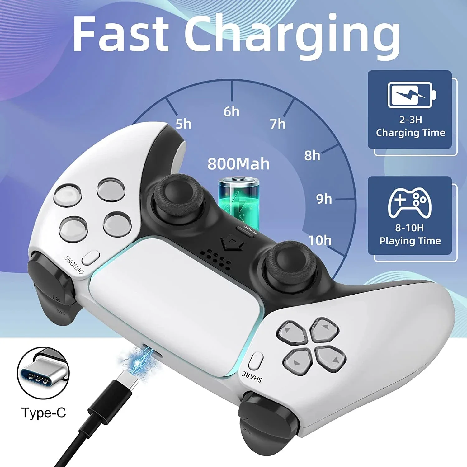 8 Colors Wireless Joystick Bluetooth Ps4 Controller Gamepad 6-Axis Game Mando Joypad for PS4/PS4 Slim/PC/Steam/iPad/Andriod