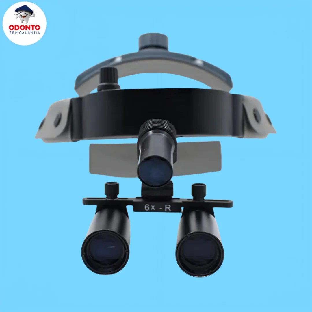 Dental Loupes with LED Light 6X Magnification Binoculars for Dentists Professional Magnifying Glasses for Precision Work