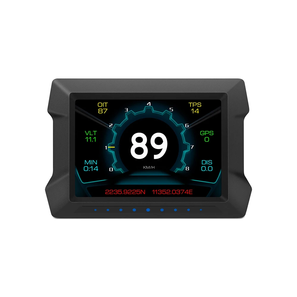 New OBD2 GPS LCD Meter Car Diagnostic Security Tools with HUD Head up Display and P22 Car Obd2 Gauge