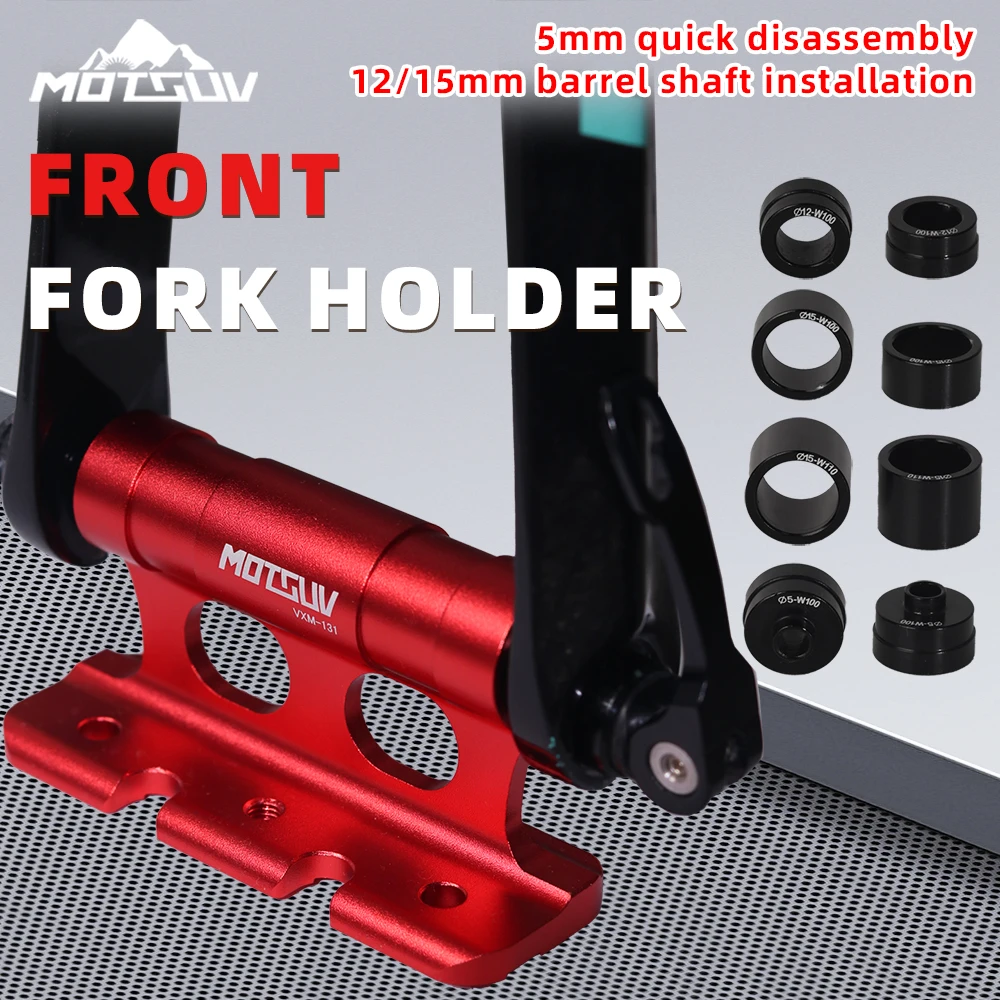

MOTSUV Car Racks Roof Bike Fork Mount Road Bicycle Bracket Holder Adapter Aluminum Alloy Block Fork Mount Car Bike Luggage Rack