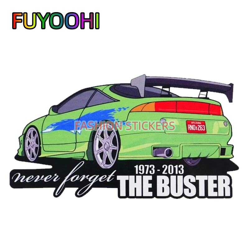 FUYOOHI Personality Never Forget The Buster Eclipse Vinyl Sticker Funny  Window Bumper Decoration PVC Decal