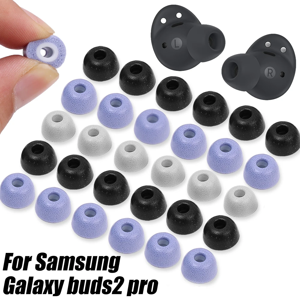 3/2/1 Pair Memory Foam Eartips for Samsung Galaxy Buds 2 Pro Noise Reducing Replacement Soft Earbuds for Galaxy Buds2 Pro S/M/L