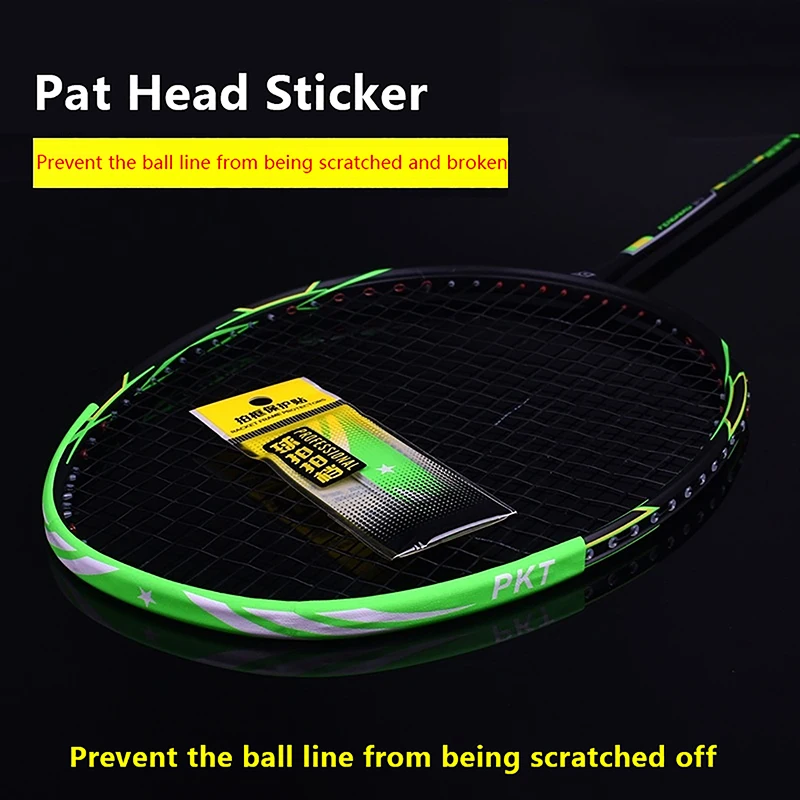 DIY Badminton Racket Head Protector Multi Color Anti-friction Simple Removable Portable Frame String Tape
