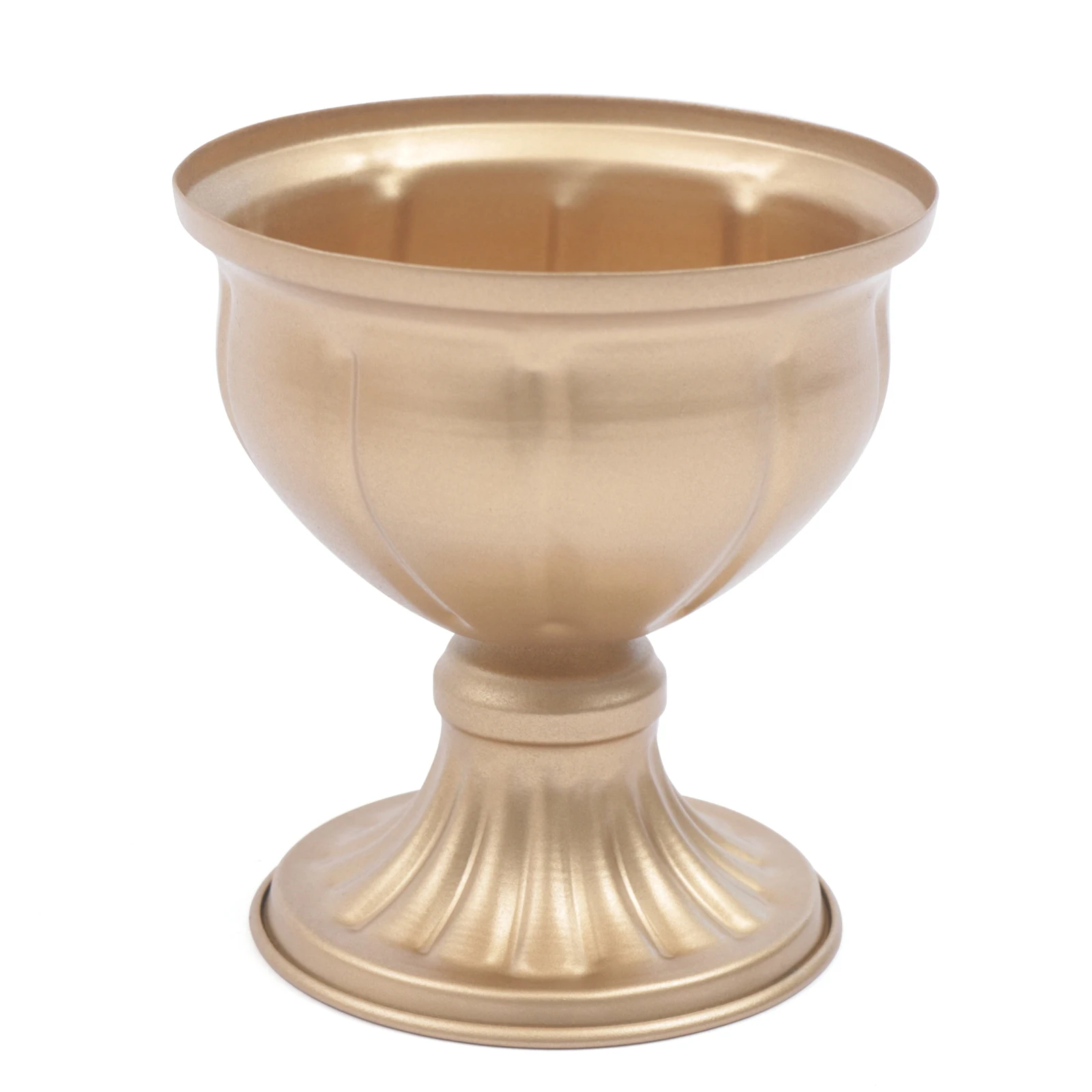 

10Pcs Antique Gold Iron Vases, Pod-Shaped European Vintage Style, Tabletop Decor Easy Clean Durable, For Wedding/Party/Home/Café