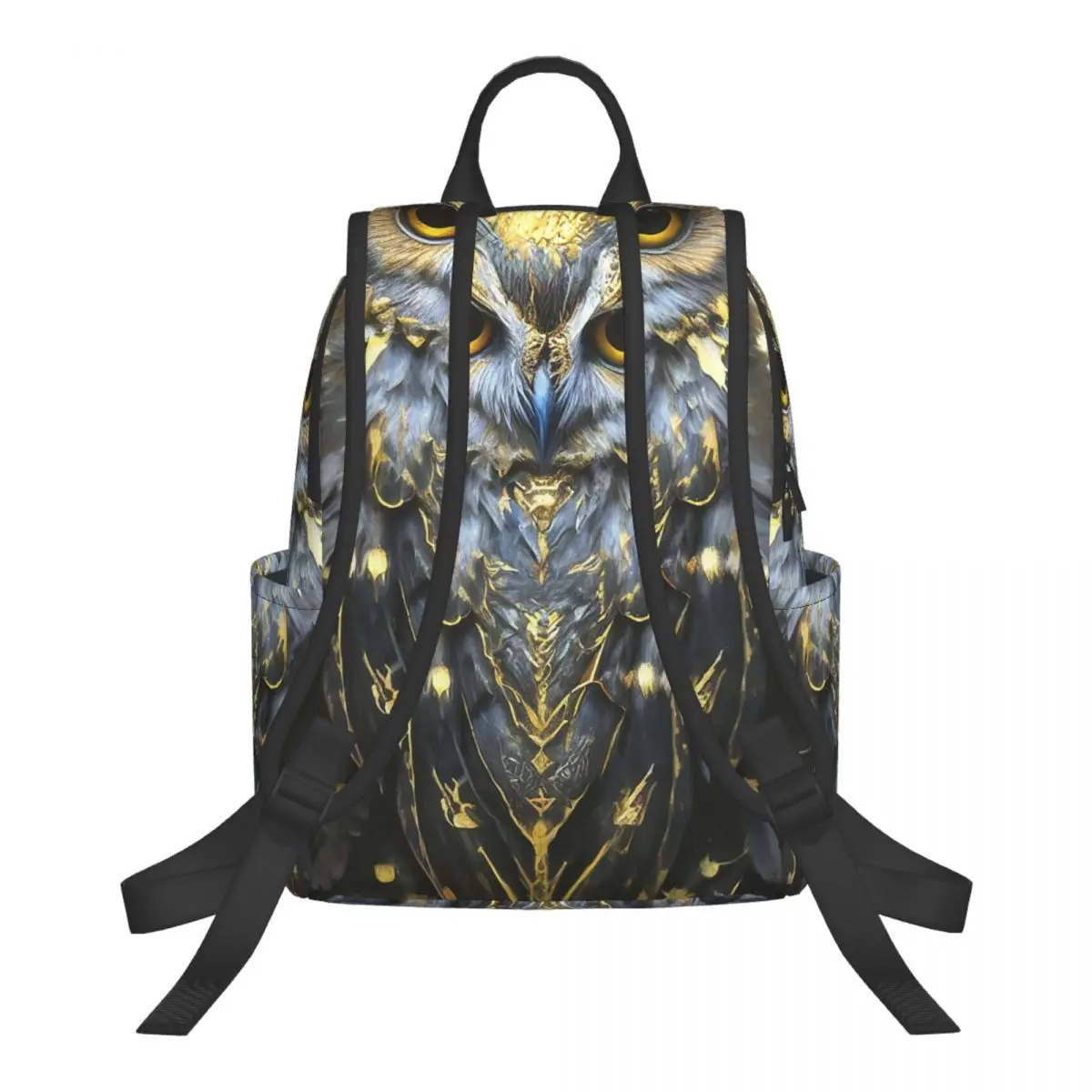 Vintage Owl Realistic Student Backpack School Bag Hiking Travel Daypack for Boys Girls Bookbag Shoulder Bags