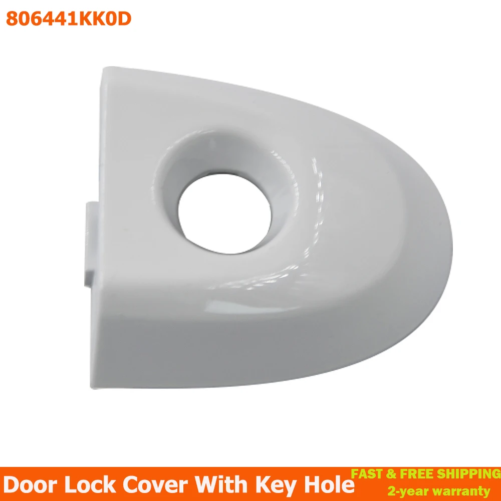 Car Door Lock Cover With Key Hole For Nissan Juke & Micra Drivers 806441KK0D White/Black/Carbon Fiber Pattern