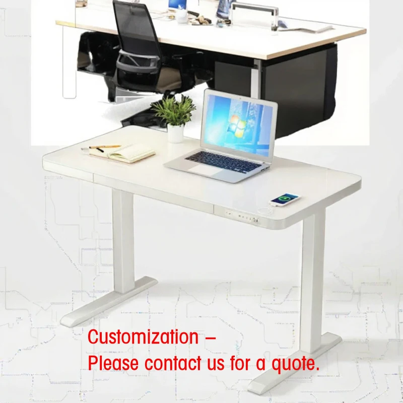 custom.Modern Office Desk Frame: Height-Adjustable Single Motor Sit-Stand Lift Standing Computer Table