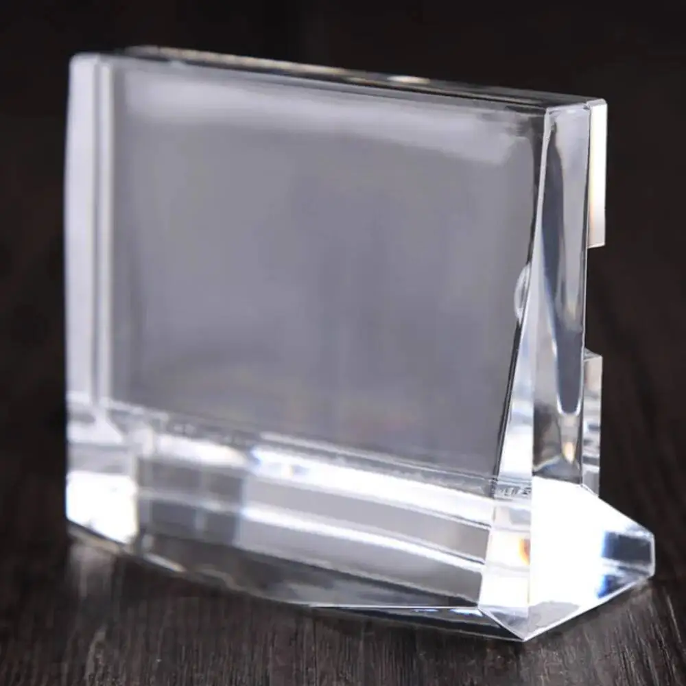 Sinal de barraca de mesa de acrílico - Suporte de etiqueta de preço Suporte de exibição de menu para desktop