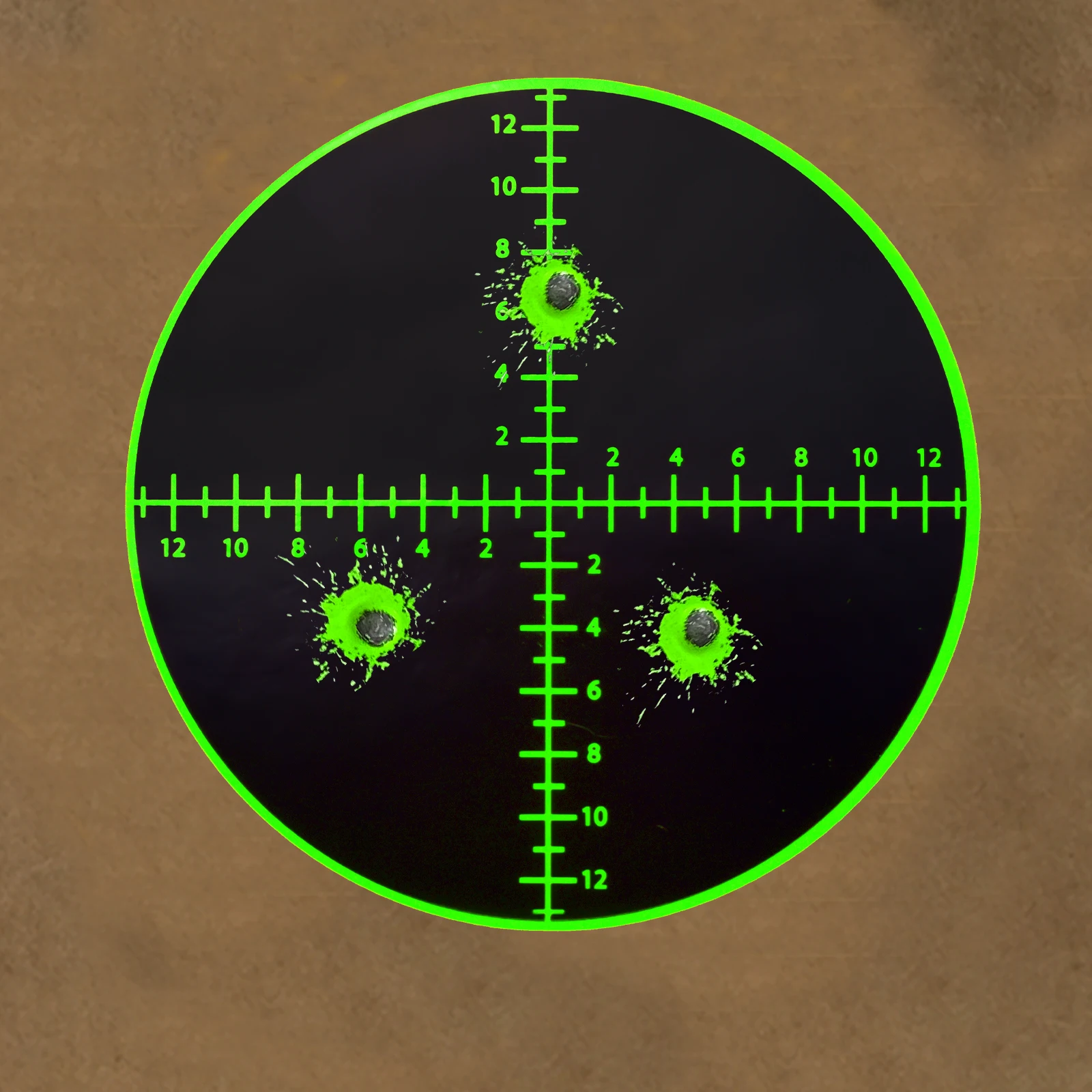 Digital Red and Green Target Markers, Shooting Practice Splash Target Stickers, Shooting Target Training Supplies Stickers, Fluorescent Color Labels (Can Be Used for Real Gun Practice and Airgun Practice)