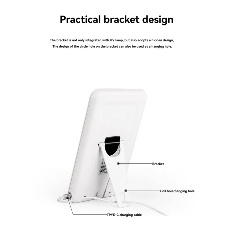 

AB46-Light Therapy Lamp 10000 Lux Sun Lamp With 5 Adjustable Brightness Levels Touch Control SAD Light Therapy Lamp