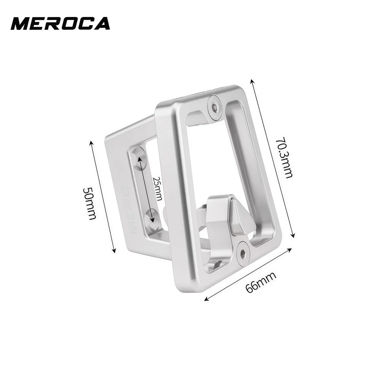 MEROCA PNS07 CNC Aluminum Front Carrier Block For Brompton Folding Bike – Split Design Quick-Release 2 Hole Mount (Black Purple)