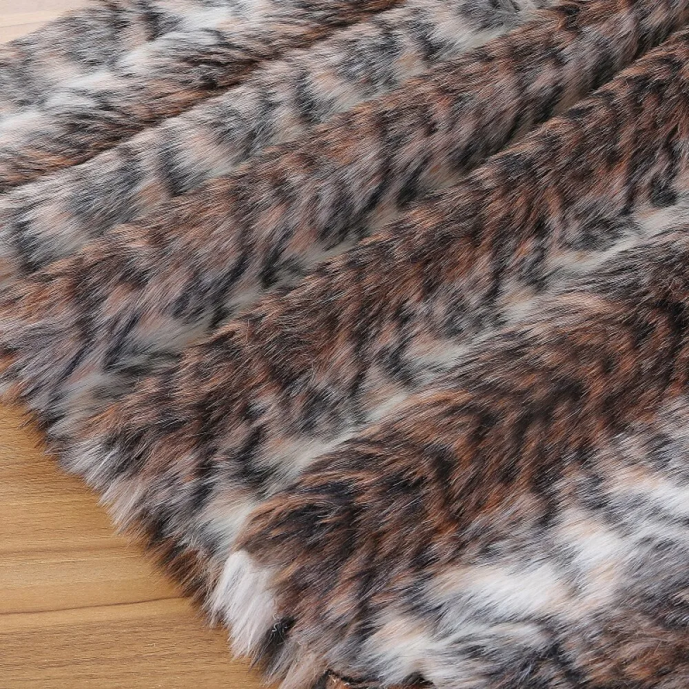 

Плюшевая ткань с имитацией искусственного тигра, 160x50 см, мягкая и гладкая, 100% полиэстер, плюшевая ткань для одежды из искусственного меха своими руками