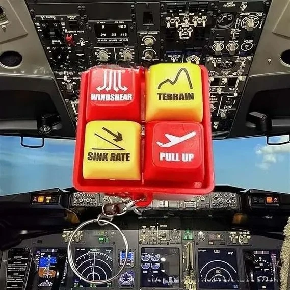 

Airplane EGPWS Warning Sound Keychain Simulator for Boeing Airbus Aircraft Pilot Crew Aviation Safety Alert Gift