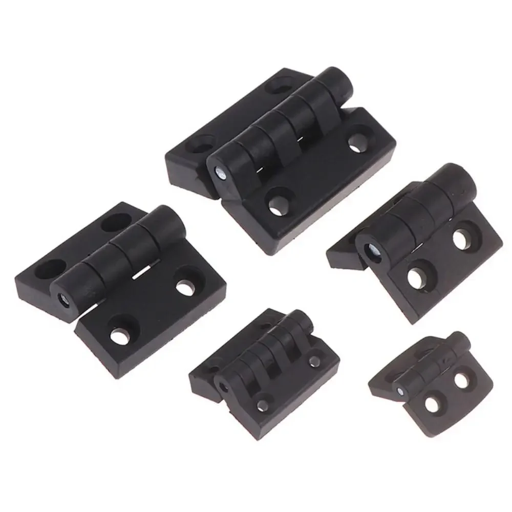 Professional Black ABS Plastic Door Hinge Durable Wear-Resistant Cabinet Hardware for Furniture