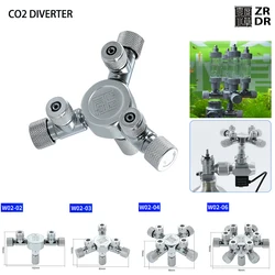 Séparateur de CO2 pour Aquarium multi-canaux, en acier inoxydable, valve de contrôle, réservoir de poisson, générateur de CO2, accessoires de régulation de CO2