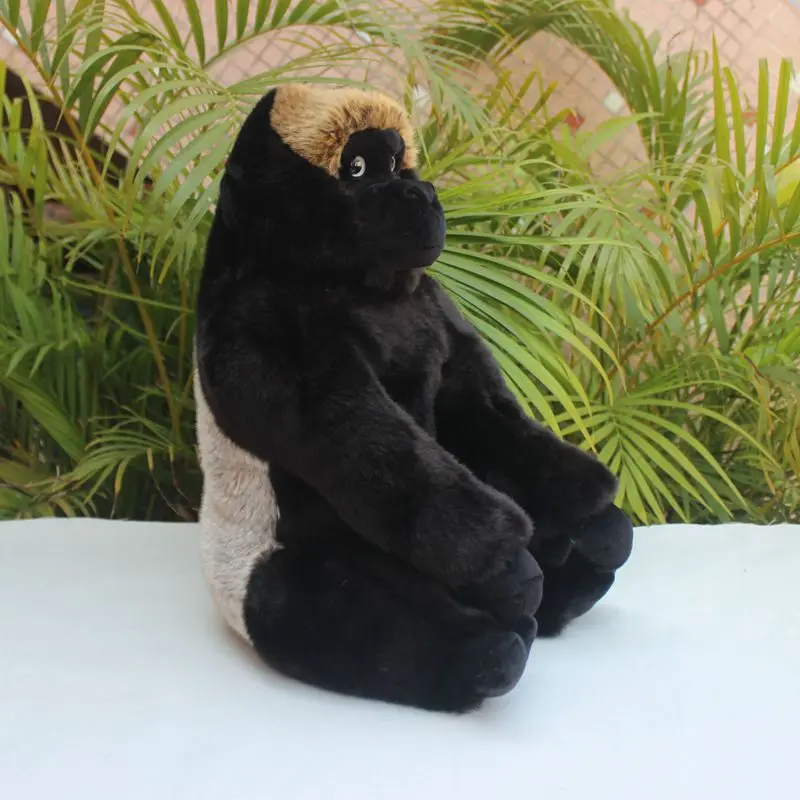 Black King Kong Monkey Cute Plush Toy Animal Emulational Chimpanzee Gorilla Orangutan Soft Stuffed Doll Birthday Christmas Gifts